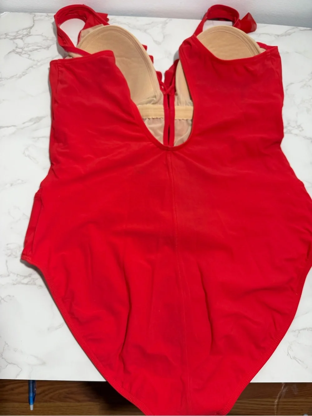 Profile by Gottex Ruffled One-Piece Swimsuit in Vibrant Red -- 14